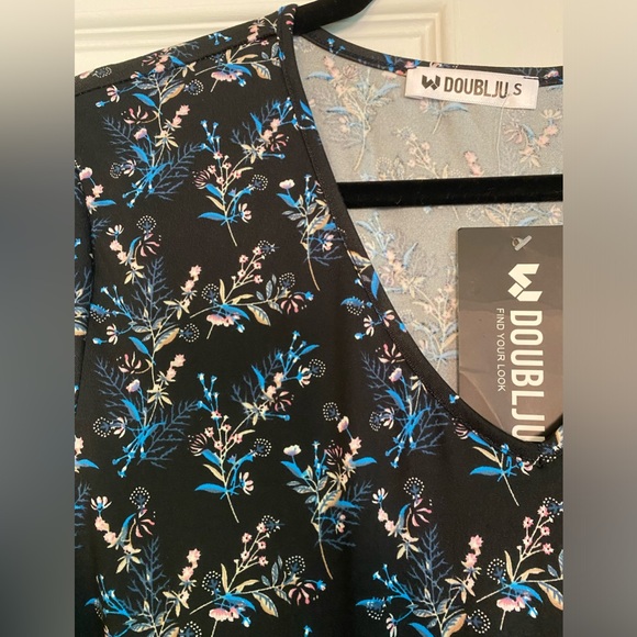 Black Floral Jumpsuit - Picture 2 of 7